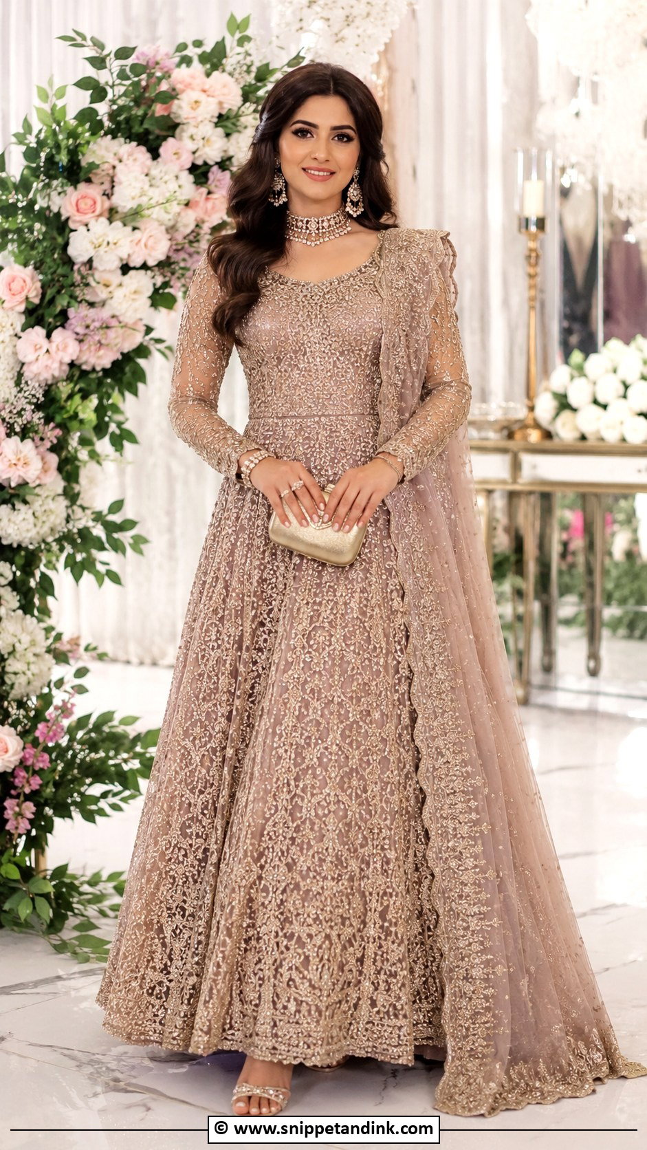 Lehenga Style Wedding Frock - Snippet and Ink - 30 Wedding Frock Designs