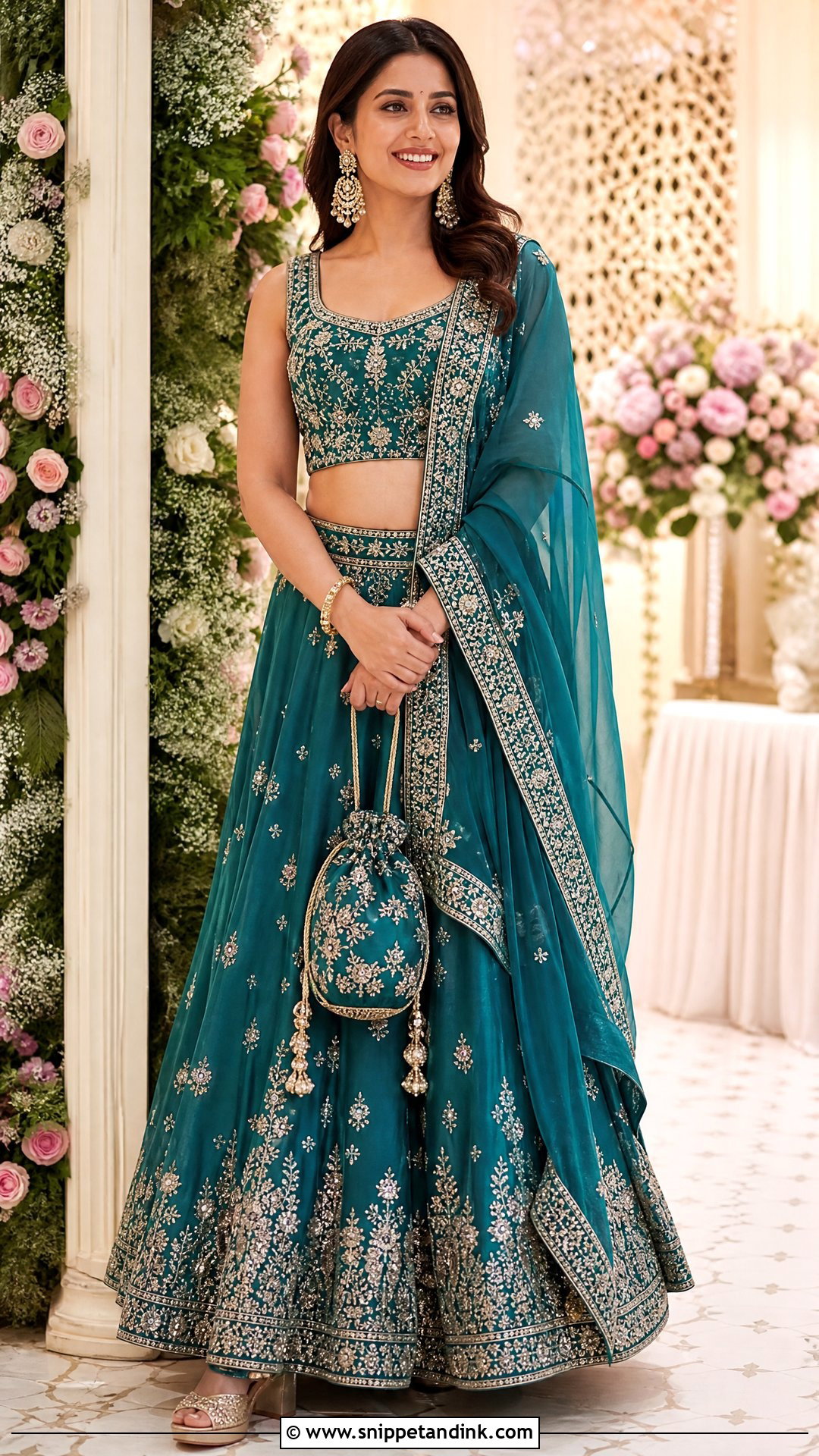 Lehenga Wedding Party Outfit - Snippet and Ink - 20 Wedding Party Wear Ideas