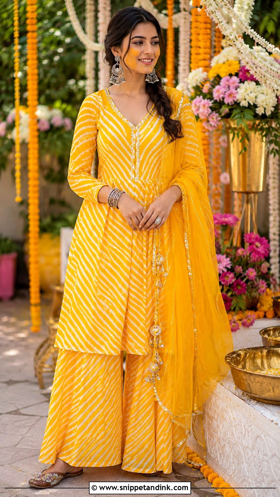 Leheriya Haldi Suit - Snippet and Ink - 25 Haldi Suit Ideas