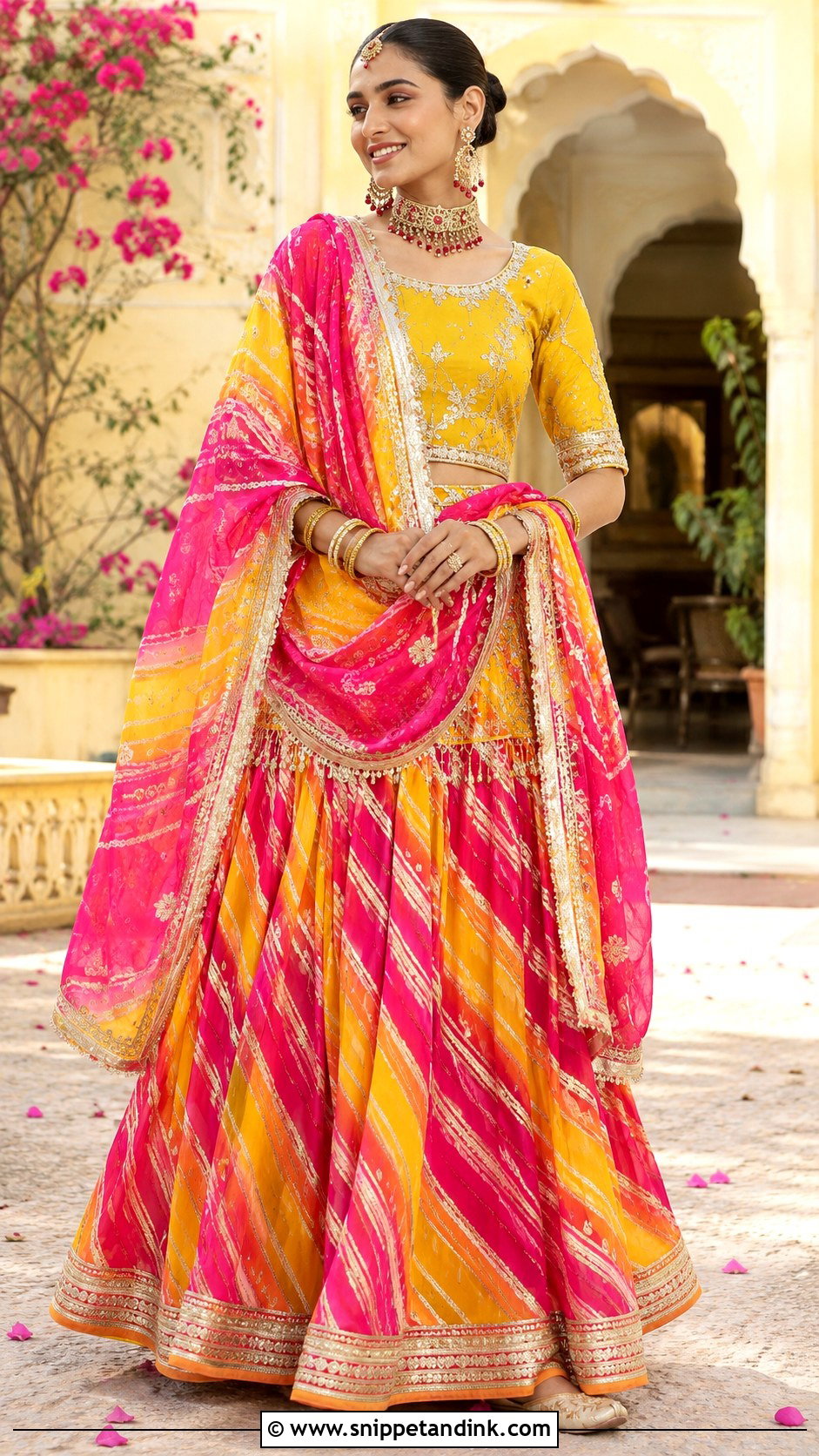 Leheriya Marwadi Bride Outfit - Snippet and Ink - 25 Marwadi Bride Ideas