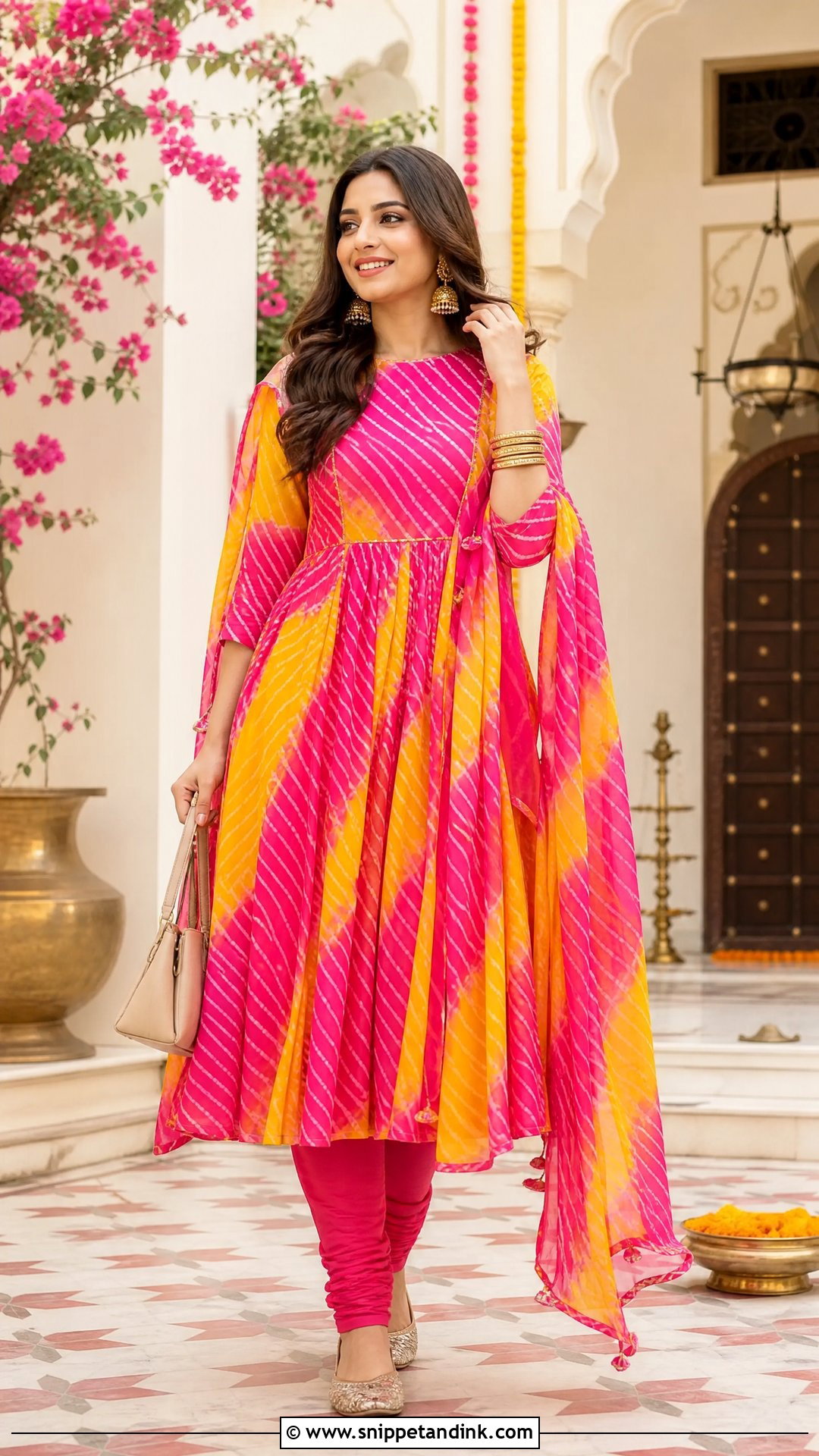 Leheriya Printed Salwar Suit - Snippet and Ink - 20 Printed Salwar Suit Ideas