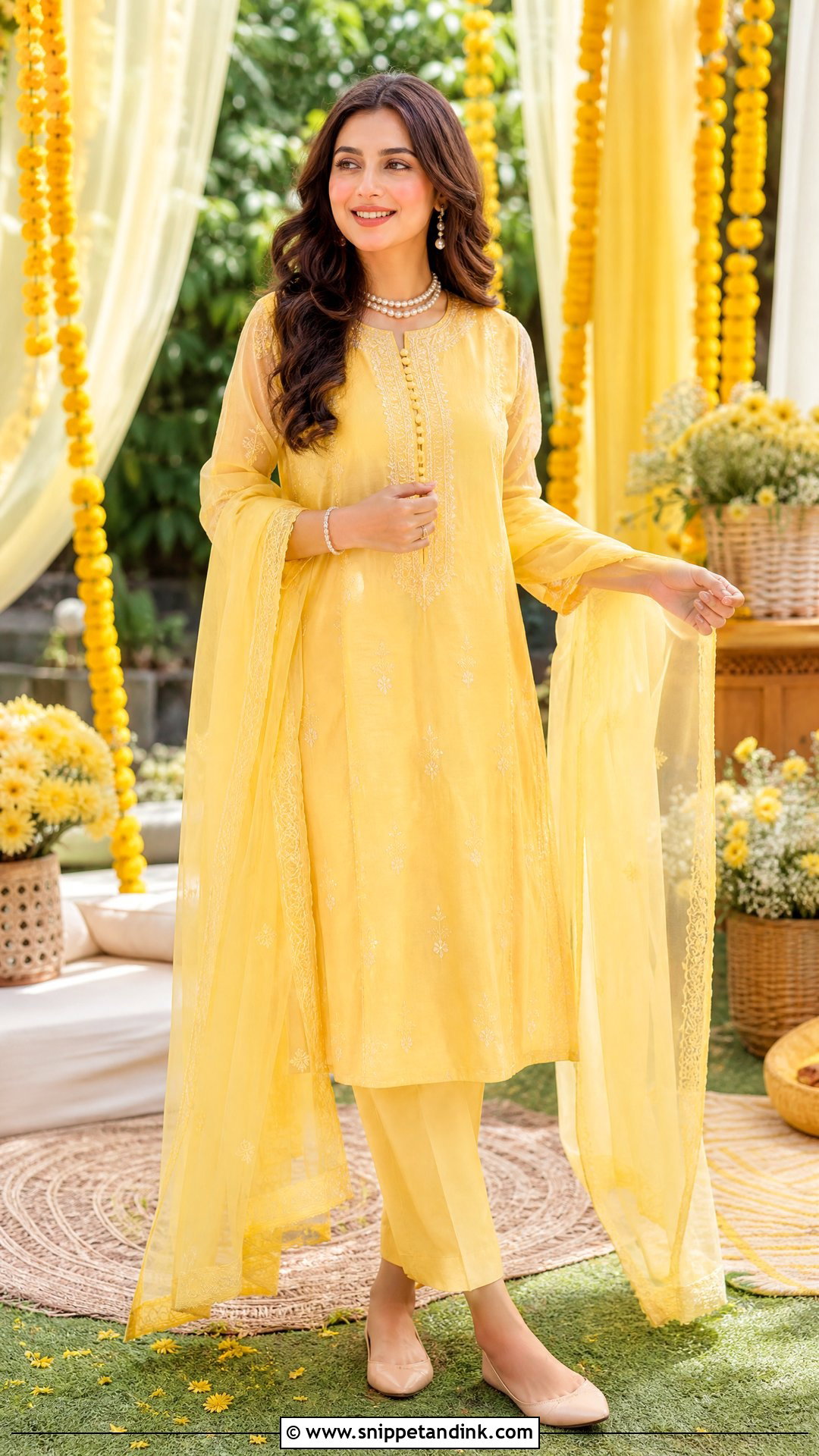 Lemon Yellow Suit For Haldi Function - Snippet and Ink - 25 Yellow Suit for Haldi Function Ideas