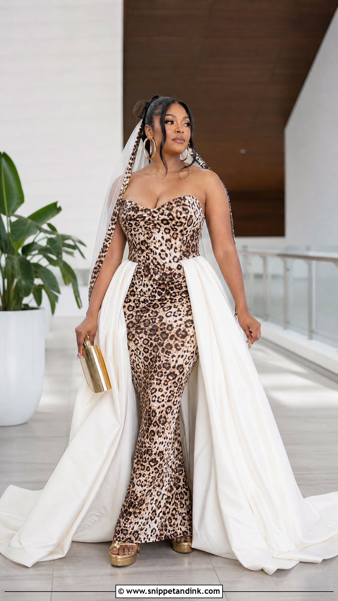Leopard Print Wedding Dress - Snippet and Ink - 20 Trashy Wedding Dress Ideas