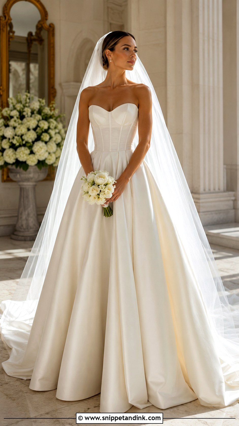 Lesbian Wedding Corset Ball Gown - Snippet and Ink - 20 Lesbian Wedding Dress Ideas