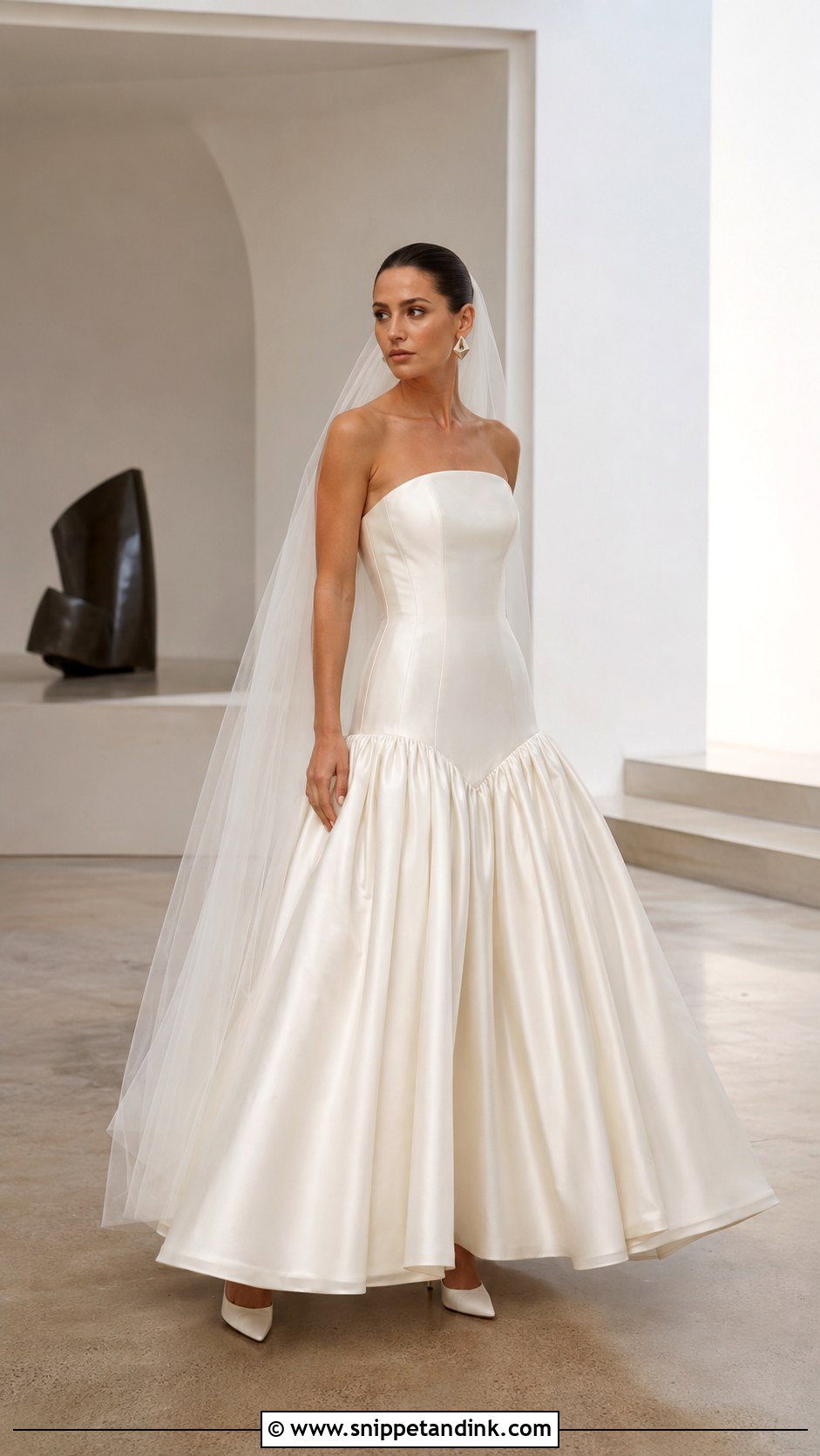 Lesbian Wedding Drop Waist Dress - Snippet and Ink - 20 Lesbian Wedding Dress Ideas