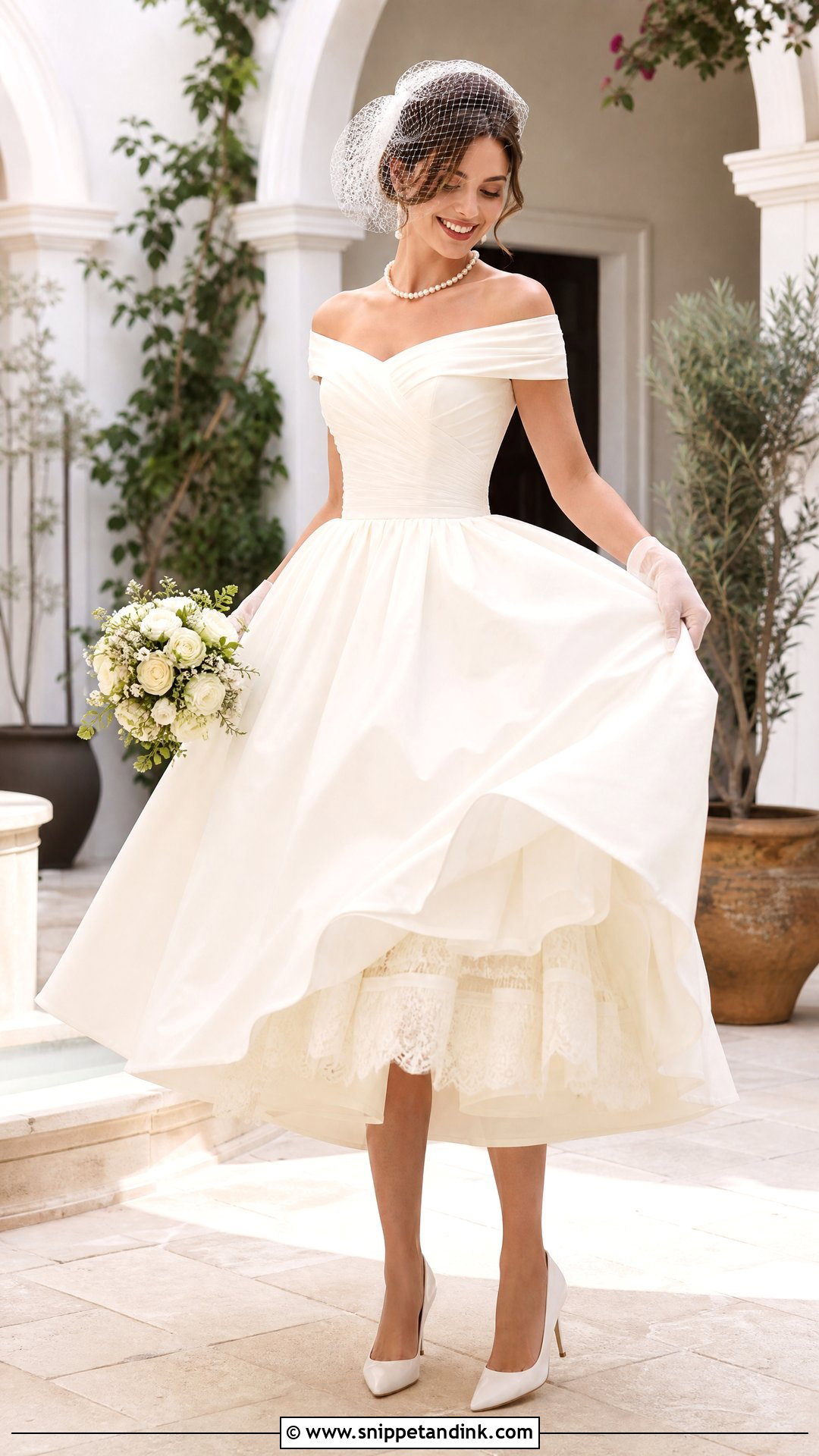 Lifting the Skirt Wedding Dress Pose - Snippet and Ink - 20 Wedding Dress Poses Ideas