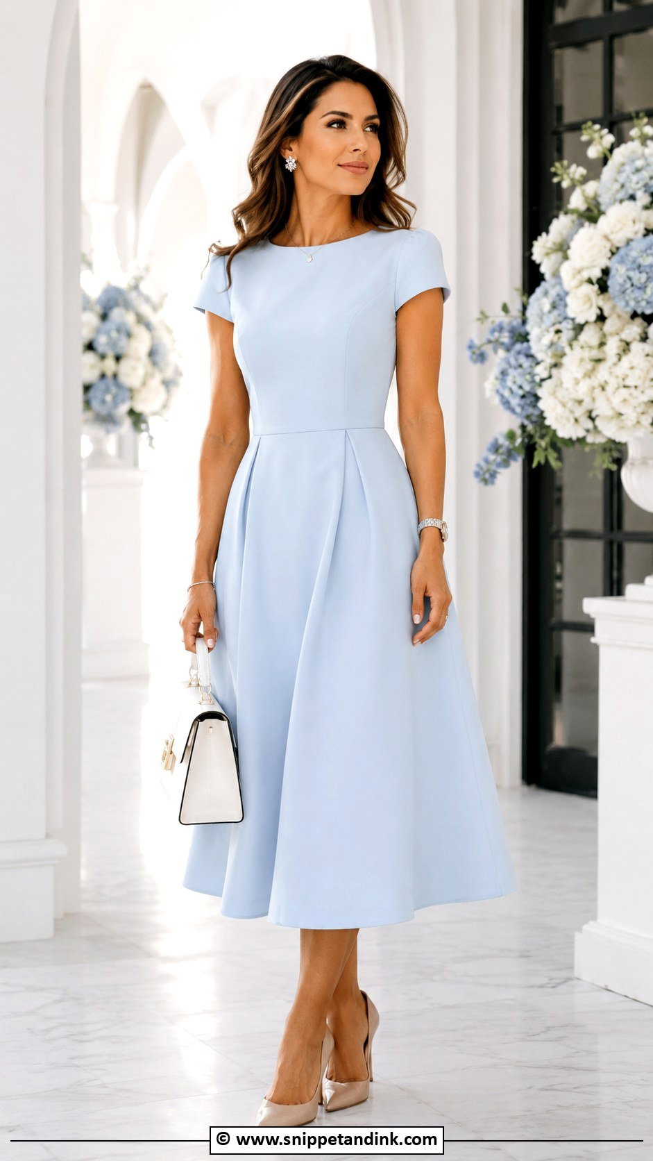 Light Blue Baptism Dress for Mom - Snippet and Ink - 25 Baptism Dress for Mom Ideas