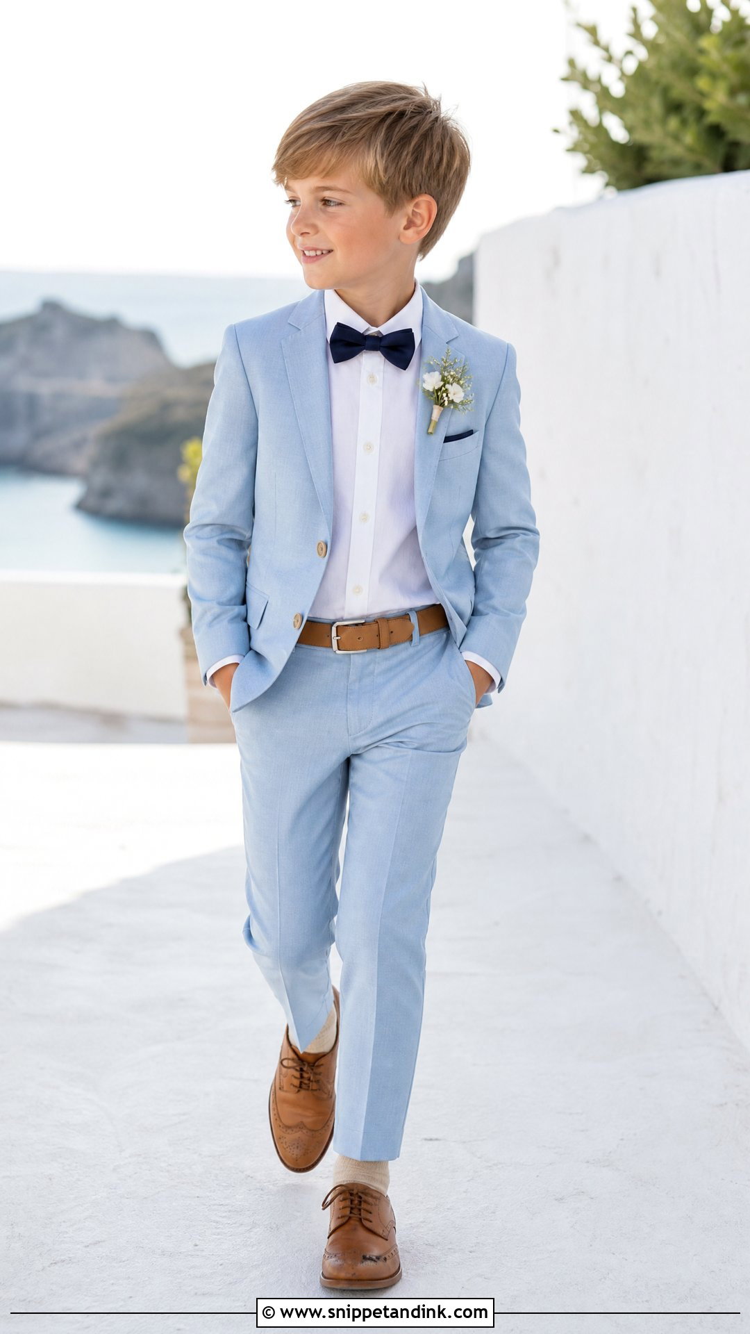 Light Blue Page Boy Suit - Snippet and Ink - 20 Paige Boys Wedding Outfits