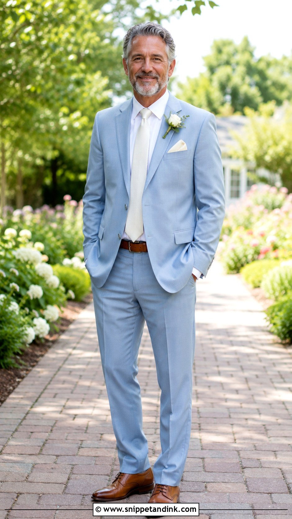 Light Blue Suit - Snippet and Ink - 25 Father of the Bride Suit Ideas