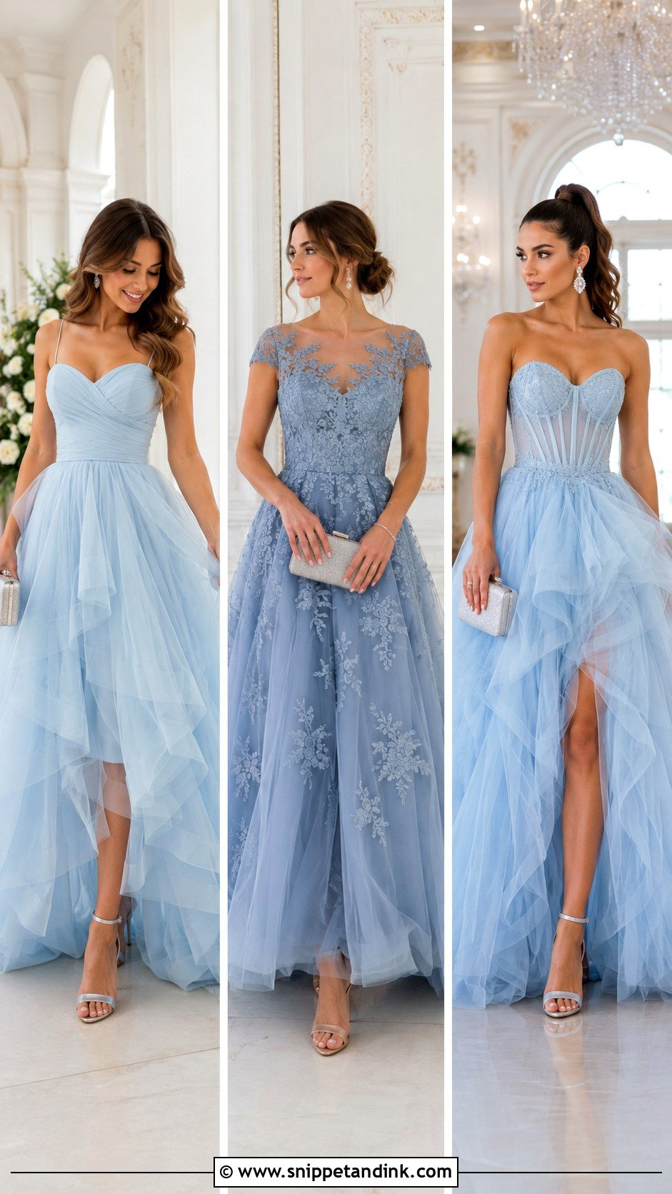 Light Blue Tulle Ball Gown - Snippet and Ink - 20 Ball Gown Blue Ideas