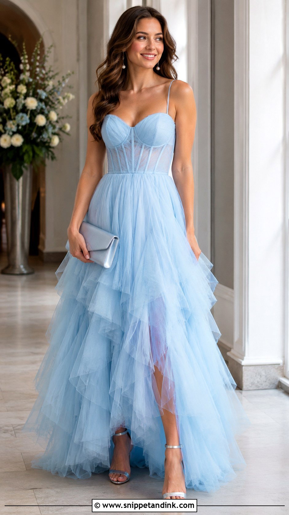 Light Blue Tulle Ballgown - Snippet and Ink - 20 Blue Ballgown Ideas