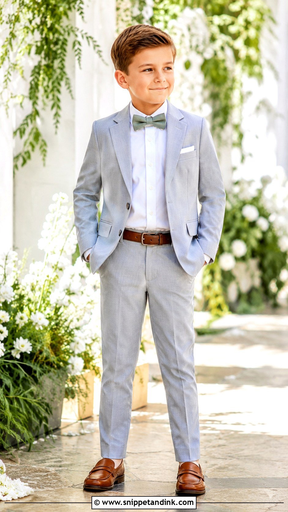 Light Gray Boys Wedding Suit - Snippet and Ink - 20 Boys Suits for Wedding