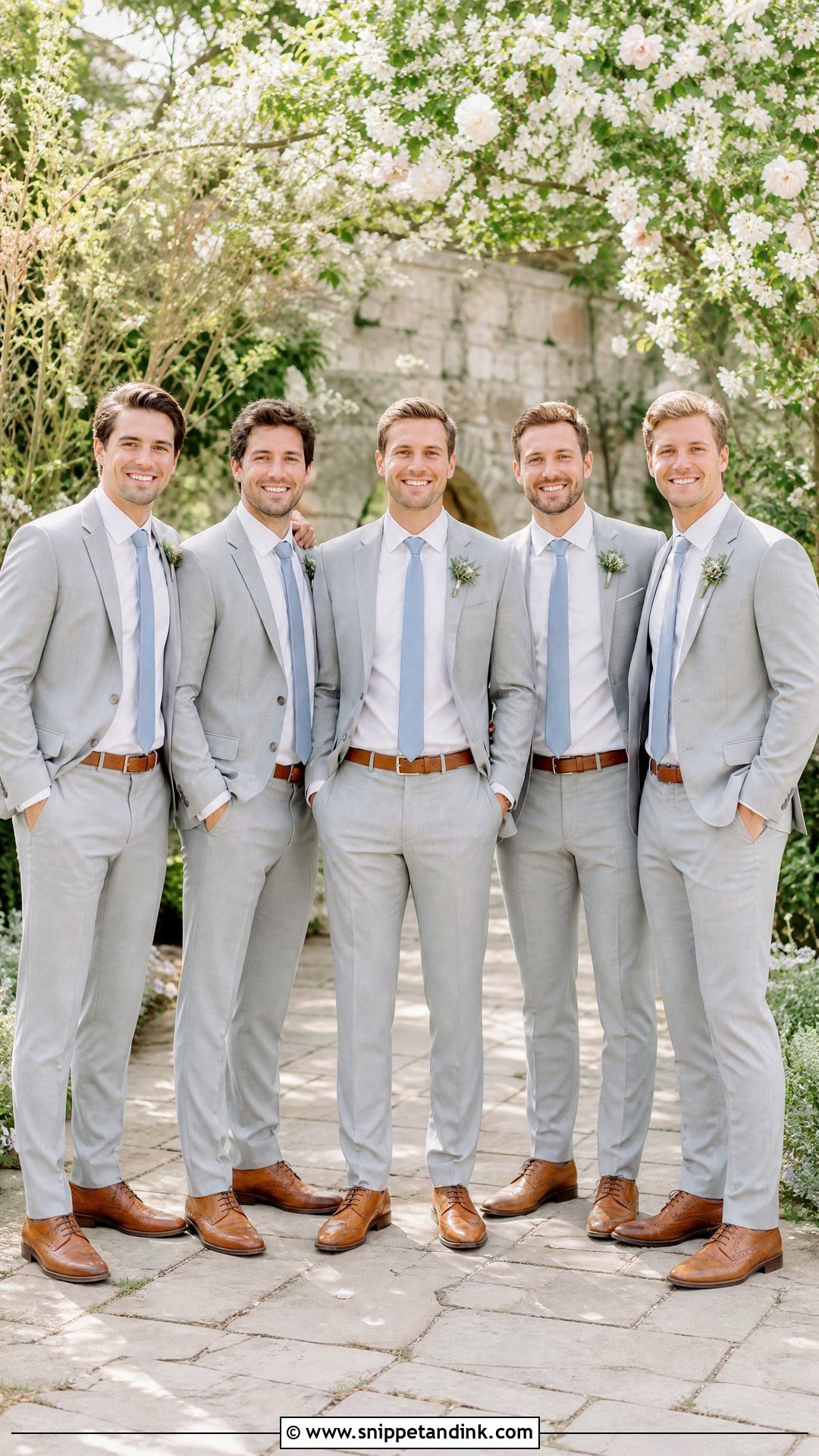 Light Gray Groomsman Suit - Snippet and Ink - 25 Groomsman Attire Ideas