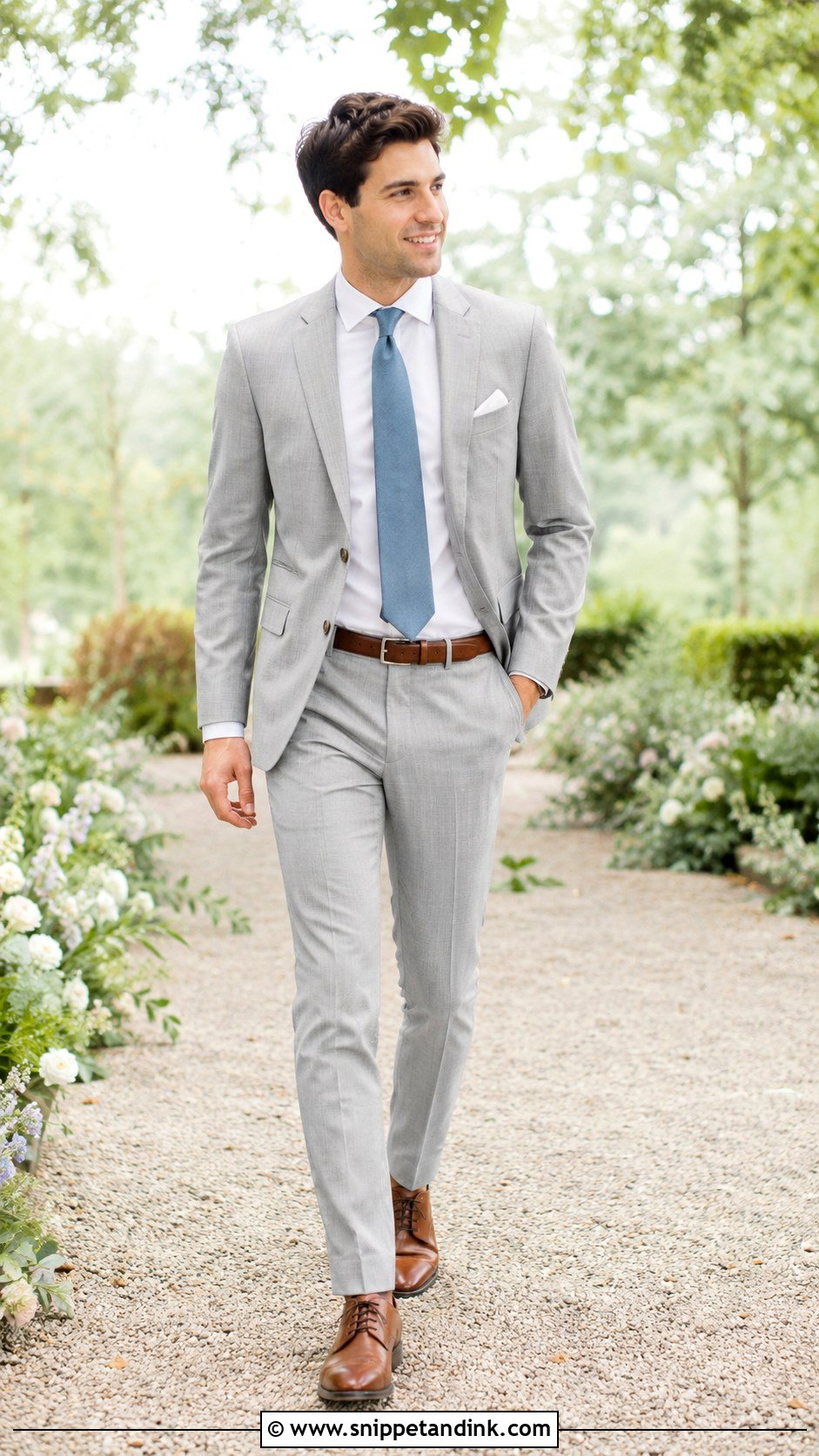 Light Gray Groomsman Suit - Snippet and Ink - 20 Groomsman Suits