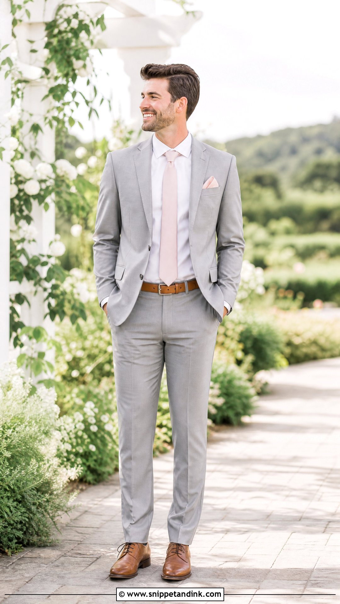 Light Gray Groomsman Suit - Snippet and Ink - 25 Groomsman Outfits