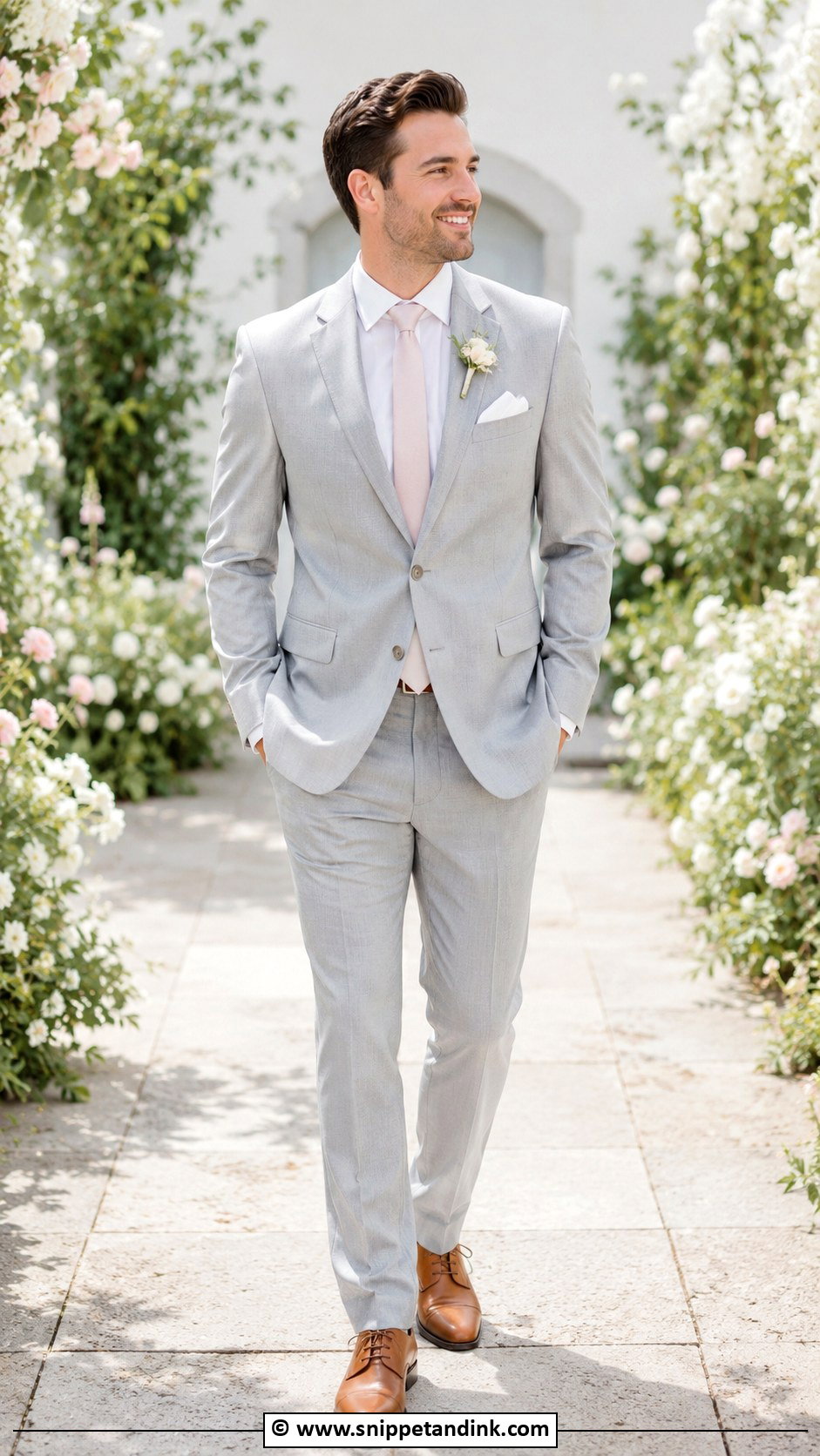 Light Gray Hochzeitsanzug With Pastel Tie - Snippet and Ink - 25 Hochzeitsanzug Ideas