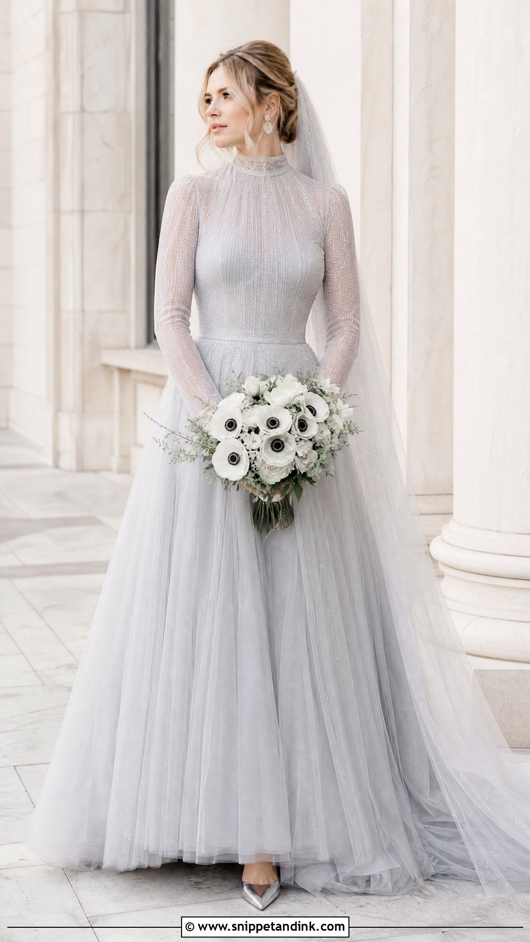 Light Gray Nordic Wedding Dress - Snippet and Ink - 25 Nordic Wedding Dress Ideas