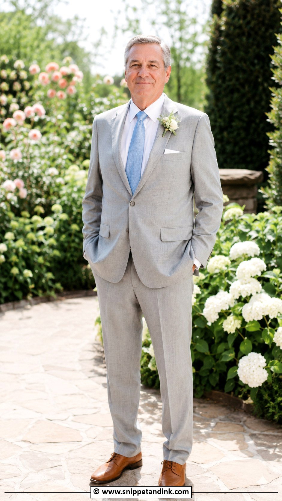 Light Gray Suit Father Of The Bride Attire - Snippet and Ink - 30 Father of the Bride Attire Ideas
