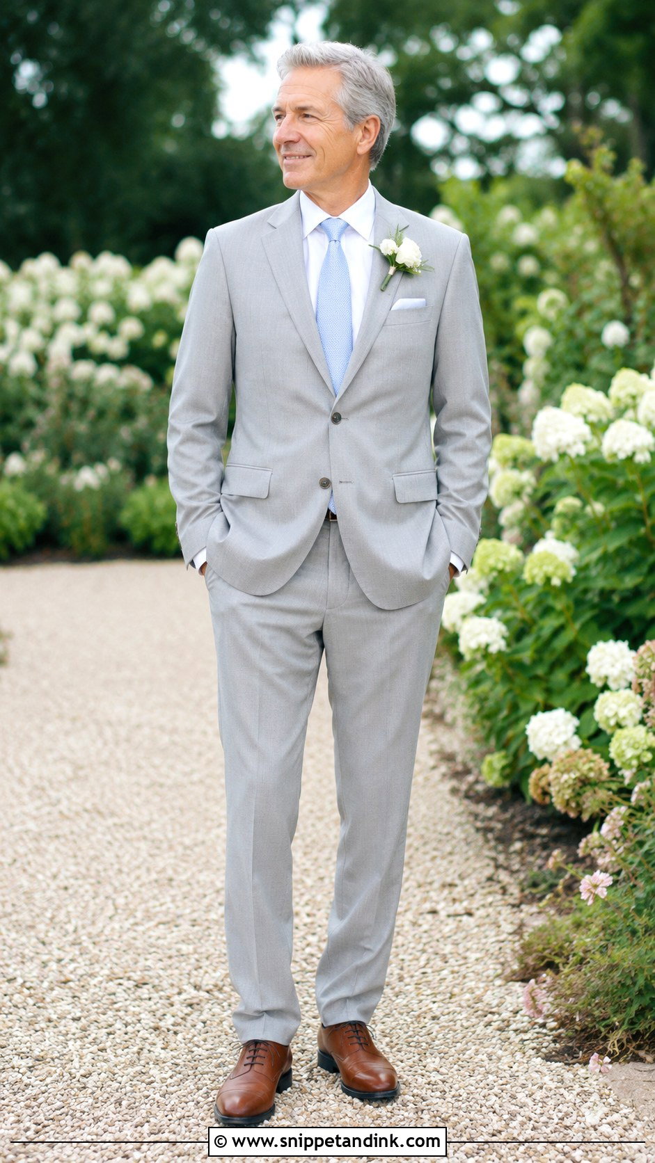 Light Gray Suit Father Of The Bride Outfit - Snippet and Ink - 30 Father of the Bride Outfit Ideas