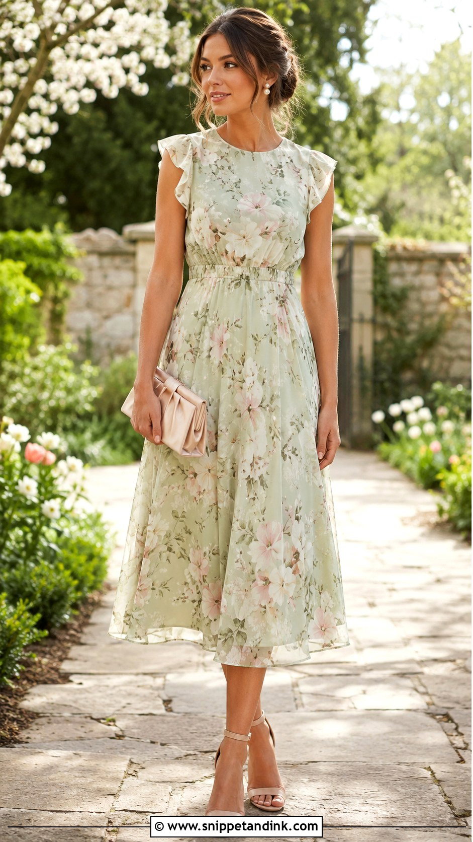 Light Green Floral Dress Outfit - Snippet and Ink - 25 Light Green Dress Outfit Wedding Ideas