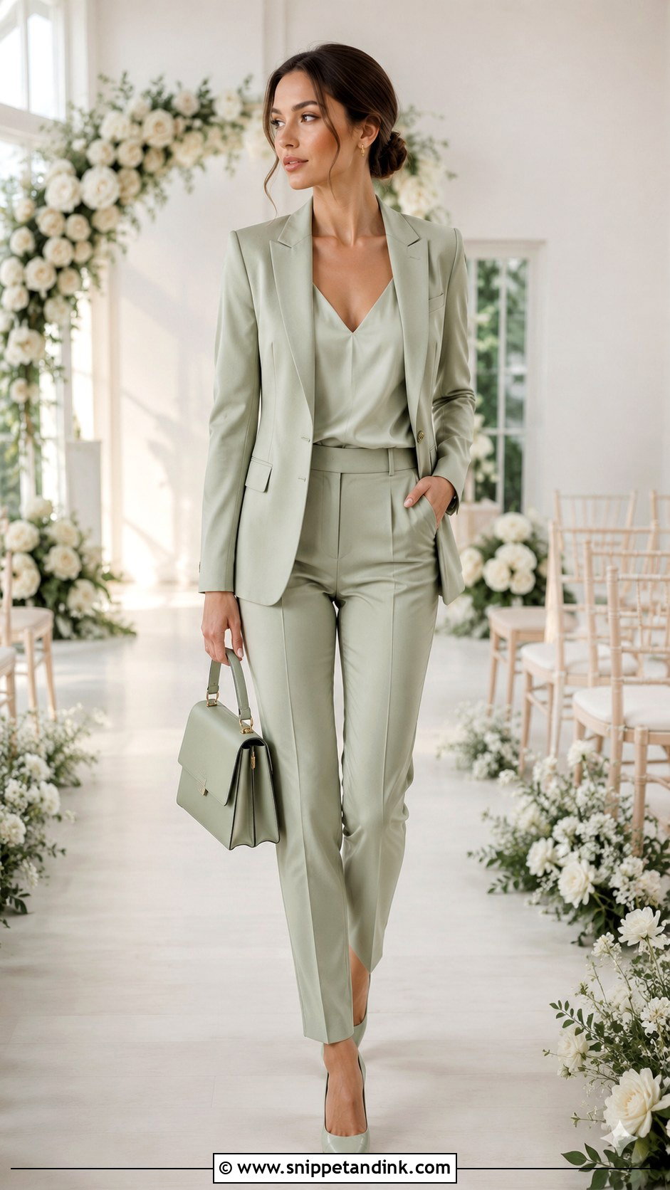 Light Green Monochrome Wedding Suit - Snippet and Ink - 20 Light Green Wedding Suit Ideas