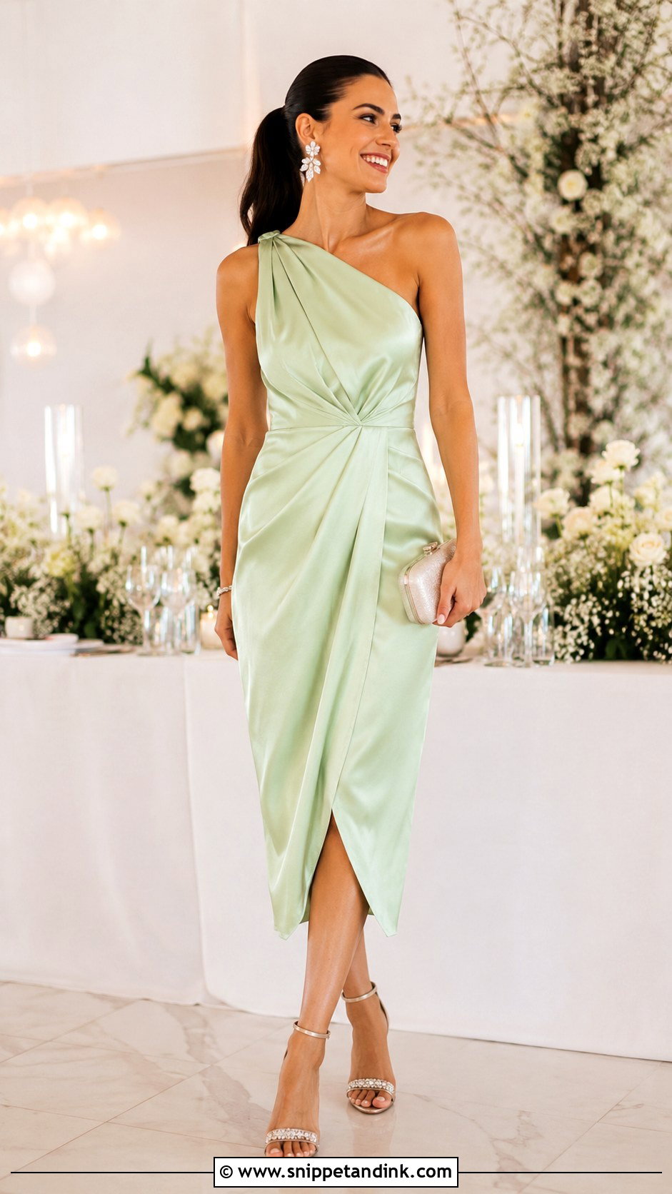 Light Green Reception Wedding Dress - Snippet and Ink - 25 Light Green Wedding Dress Ideas