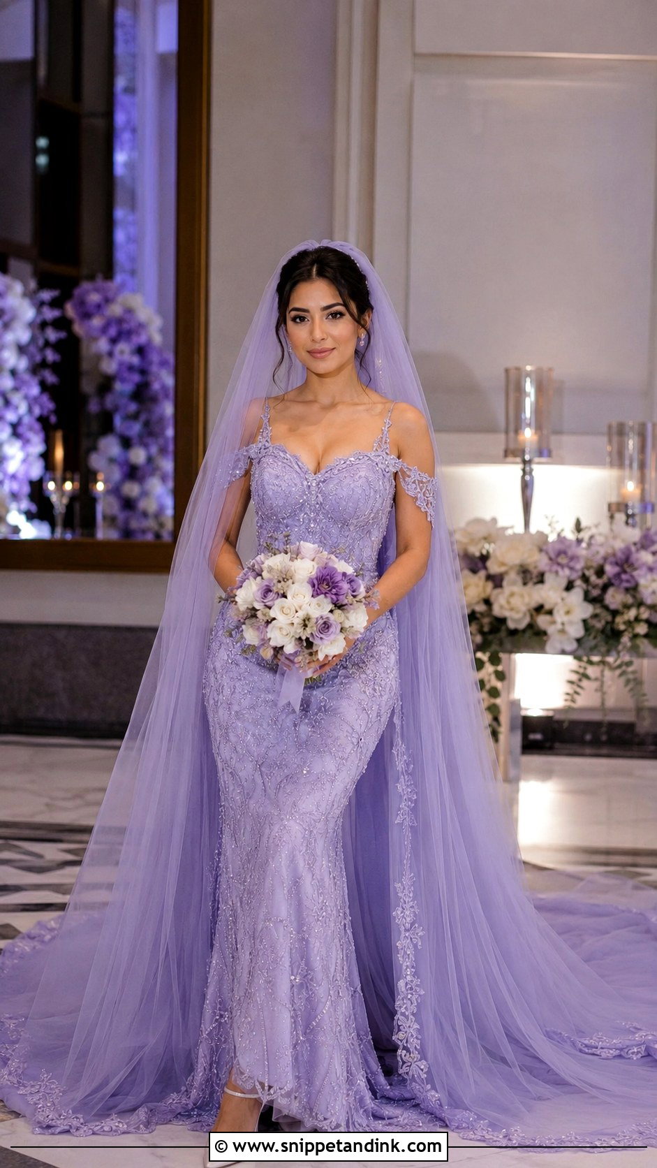 Light Purple Beaded Wedding Dress - Snippet and Ink - 25 Light Purple Wedding Dress Ideas
