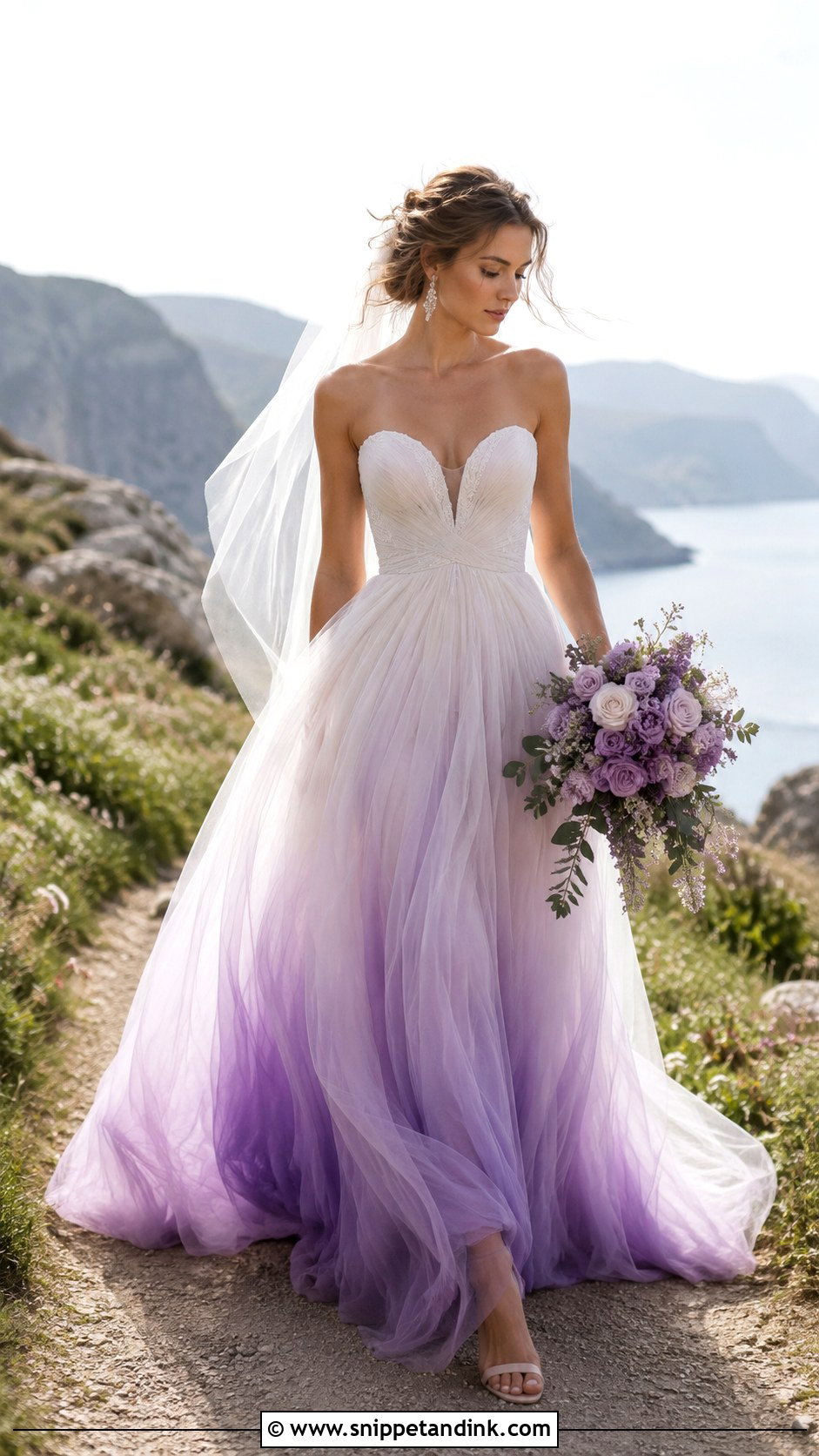 Light Purple Ombre Wedding Dress - Snippet and Ink - 25 Light Purple Wedding Dress Ideas