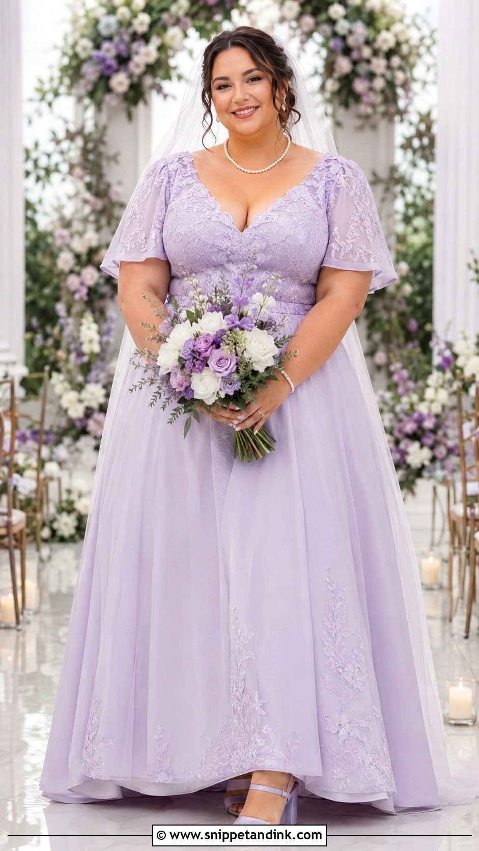 Light Purple Plus Size Wedding Dress - Snippet and Ink - 25 Light Purple Wedding Dress Ideas