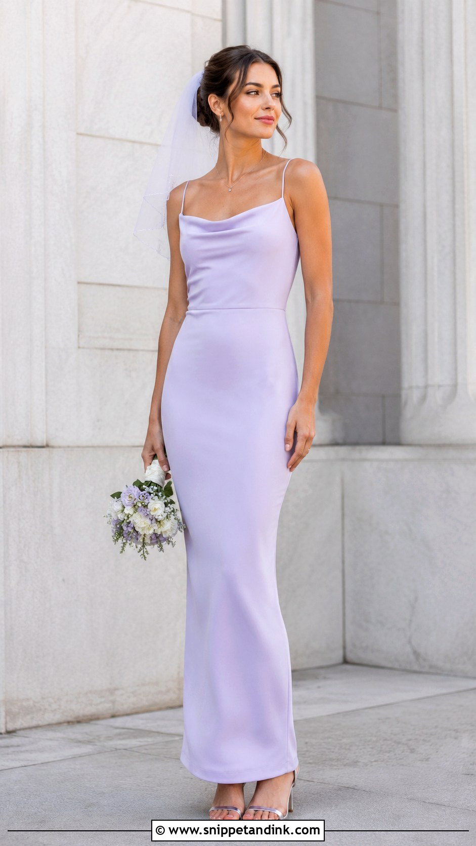 Light Purple Sheath Wedding Dress - Snippet and Ink - 25 Light Purple Wedding Dress Ideas