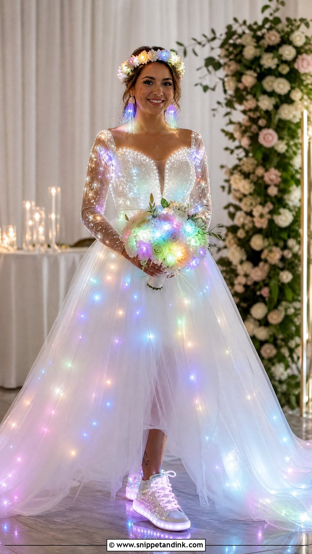 Light Up Wedding Dress - Snippet and Ink - 20 Ugliest Wedding Dress Ideas