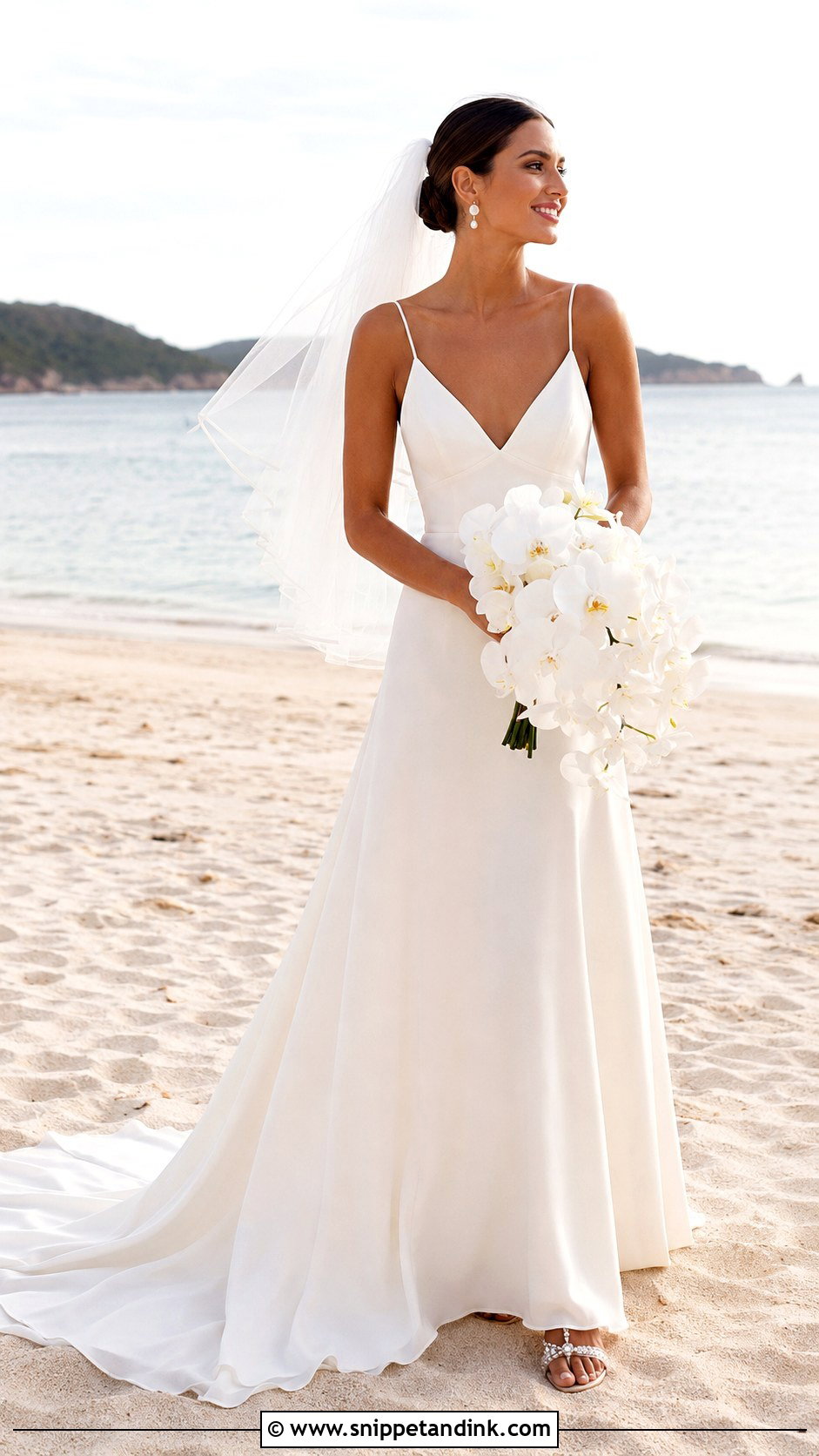 Lightweight Giselle Wedding Dress For Beach Wedding - Snippet and Ink - 20 Giselle Wedding Dress Ideas