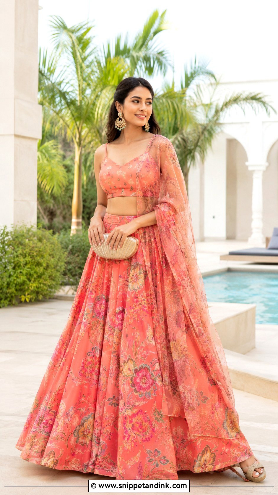 Lightweight Lehenga For Destination Wedding - Snippet and Ink - 25 Indian Friends Wedding Outfit Ideas