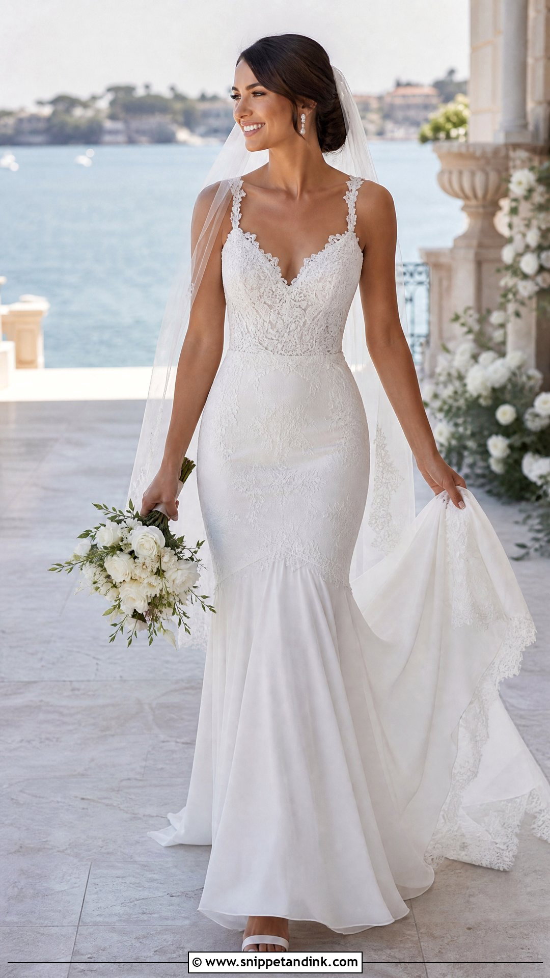 Lightweight Mermaid Sea Wedding Dress - Snippet and Ink - 20 Sea Wedding Dress Ideas