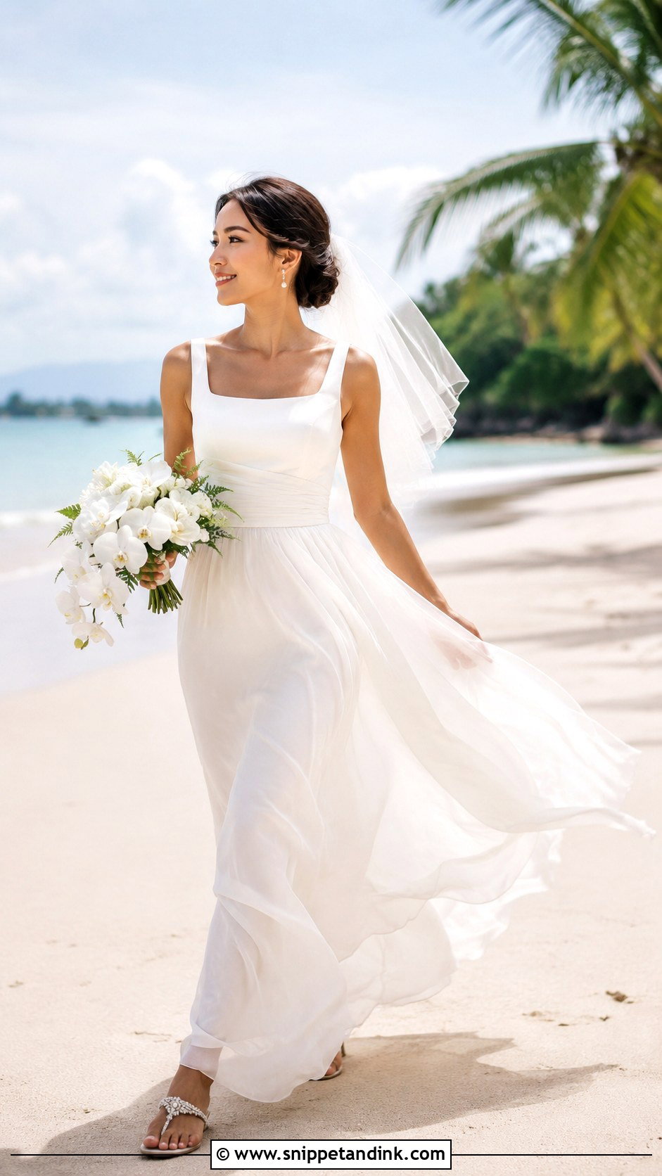 Lightweight Thailand Beach Wedding Dress - Snippet and Ink - 20 Thailand Wedding Dress Ideas