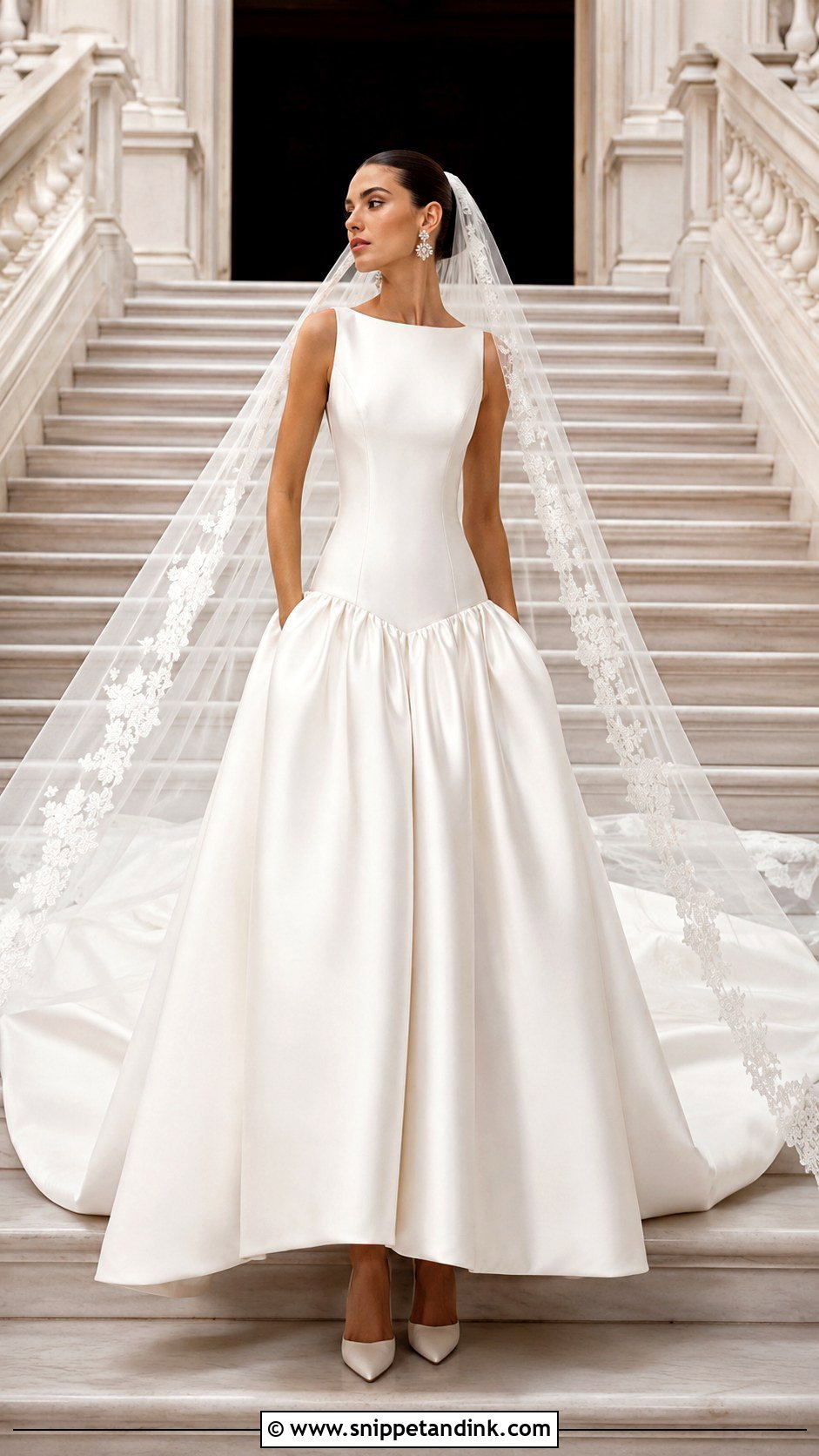 Lihi Hod Dropped Waist Wedding Dress - Snippet and Ink - 20 Lihi Hod Wedding Dress Ideas