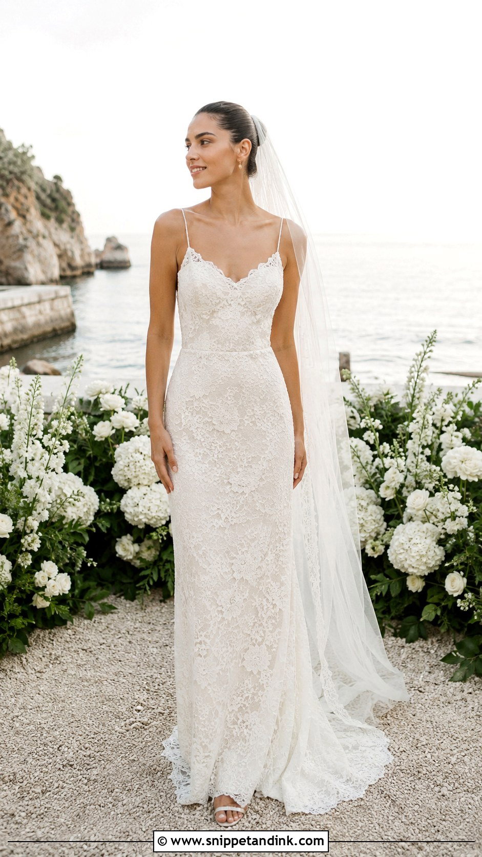 Lihi Hod Lace Sheath Wedding Dress - Snippet and Ink - 20 Lihi Hod Wedding Dress Ideas