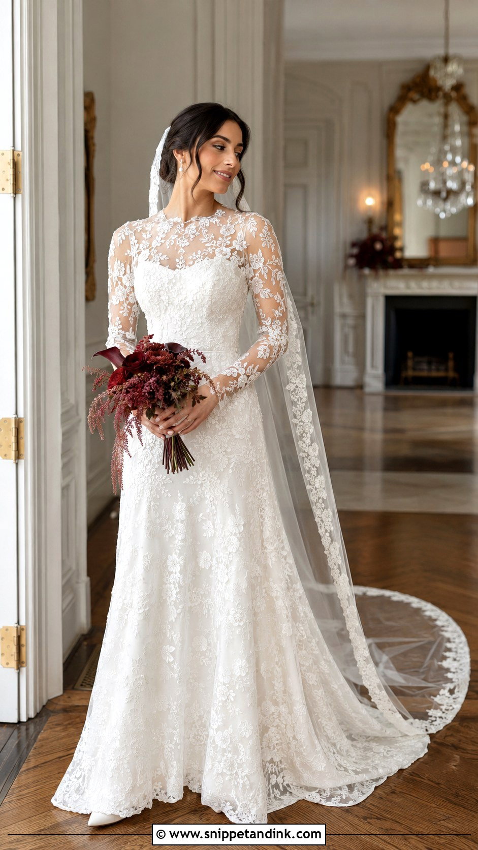 Lihi Hod Long Sleeve Lace Wedding Dress - Snippet and Ink - 20 Lihi Hod Wedding Dress Ideas