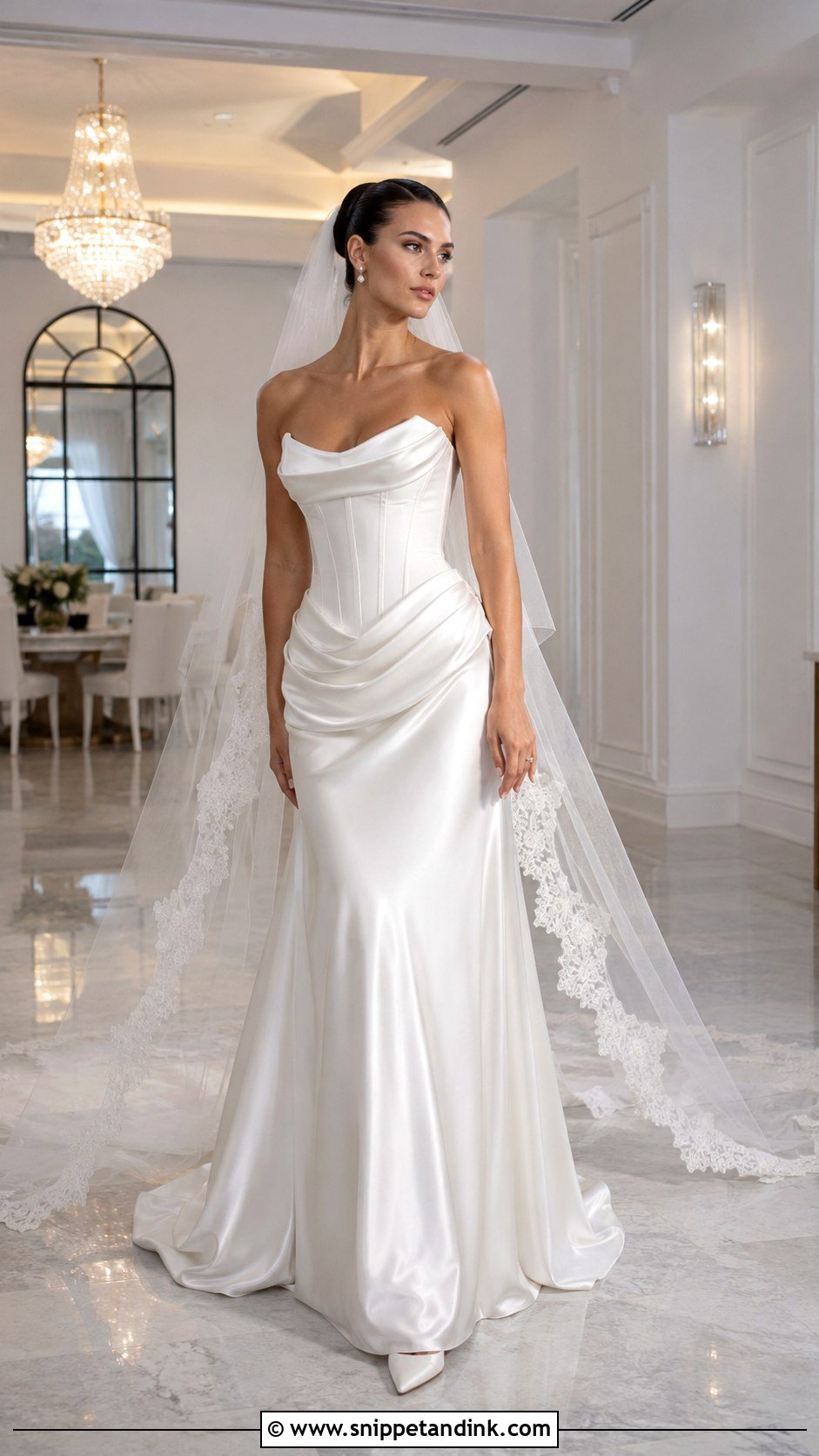 Lihi Hod Strapless Satin Wedding Dress - Snippet and Ink - 20 Lihi Hod Wedding Dress Ideas