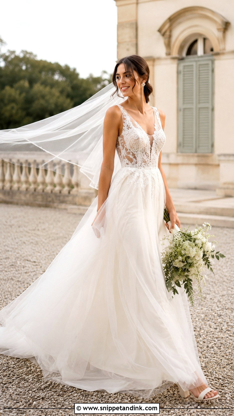 Lihi Hod Tulle A Line Wedding Dress - Snippet and Ink - 20 Lihi Hod Wedding Dress Ideas