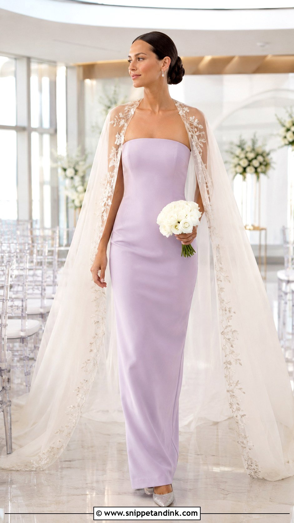 Lilac Cape Wedding Dress - Snippet and Ink - 20 Lilac Wedding Dress the Bride Ideas