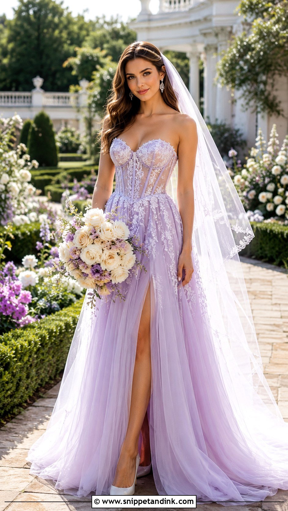 Lilac Corset Wedding Dress - Snippet and Ink - 20 Lilac Wedding Dress the Bride Ideas