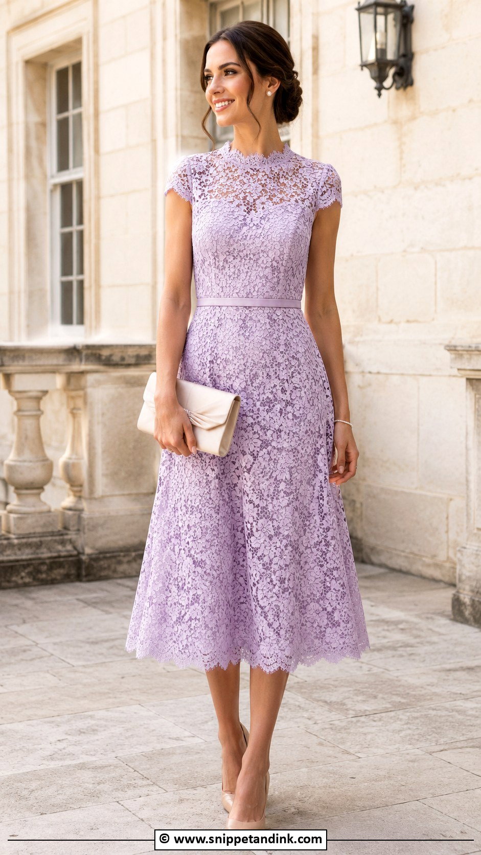 Lilac Lace Dress Wedding Outfit - Snippet and Ink - 25 Lilac Dress Wedding Outfit Ideas