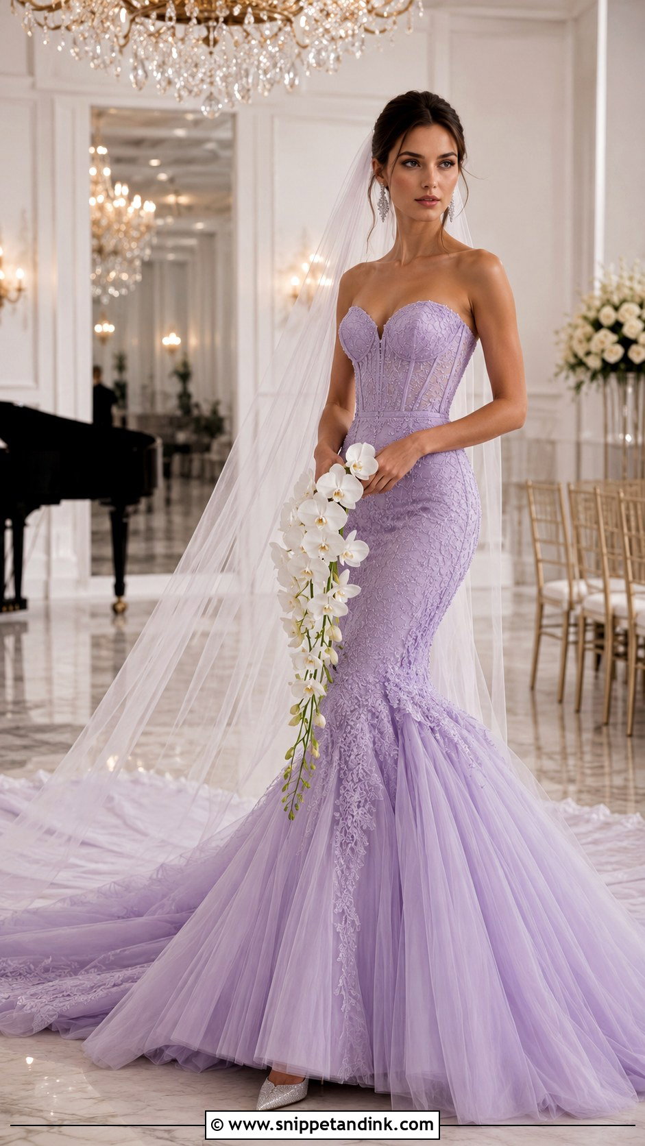 Lilac Mermaid Wedding Dress - Snippet and Ink - 20 Lilac Wedding Dress the Bride Ideas