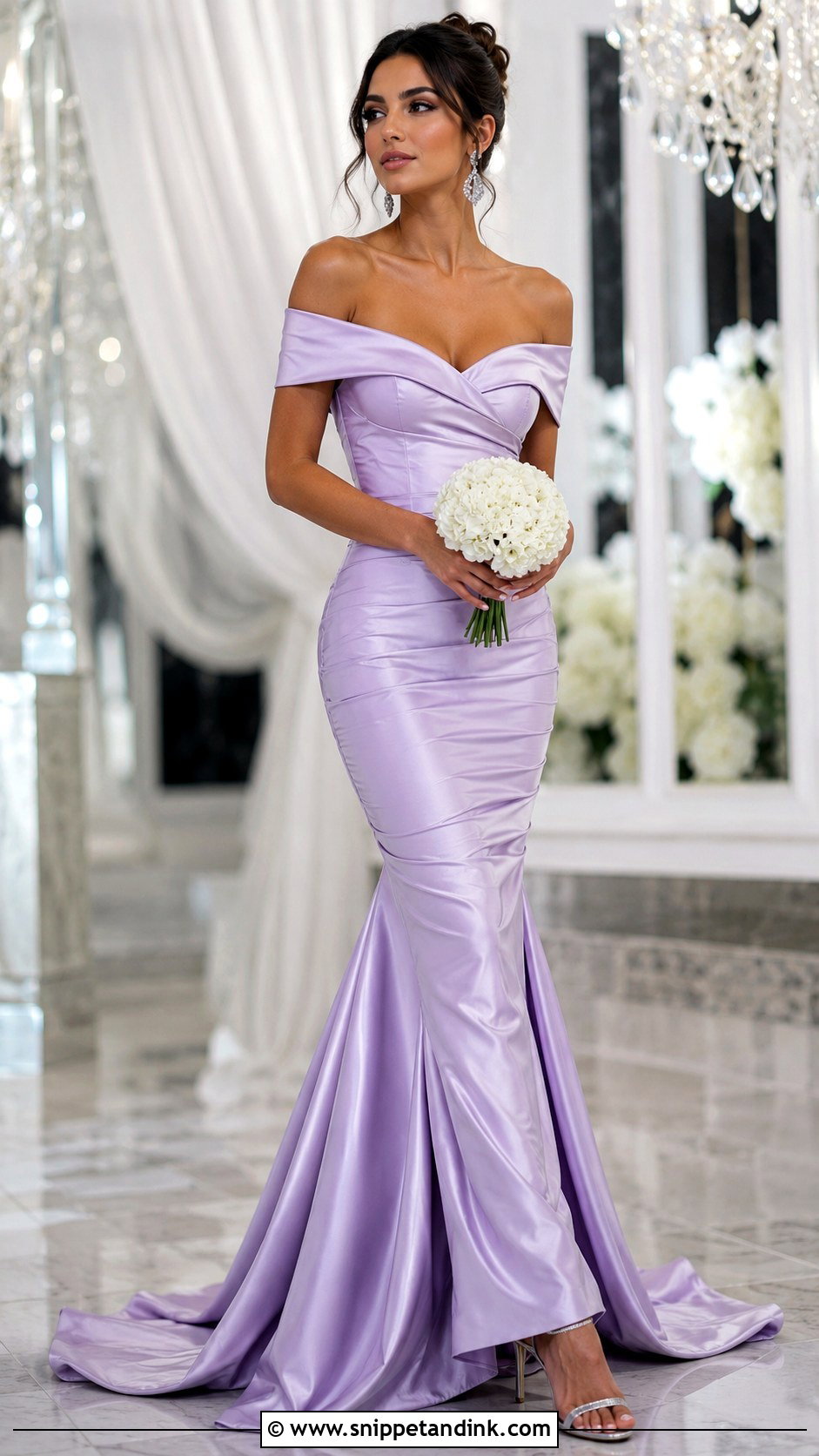 Lilac Mermaid Wedding Dress - Snippet and Ink - 25 Lilac Wedding Dress Ideas