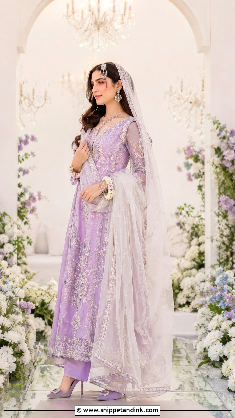 Lilac Nikah Maxi Dress - Snippet and Ink - 25 Nikah Dress Pakistani Brides Ideas