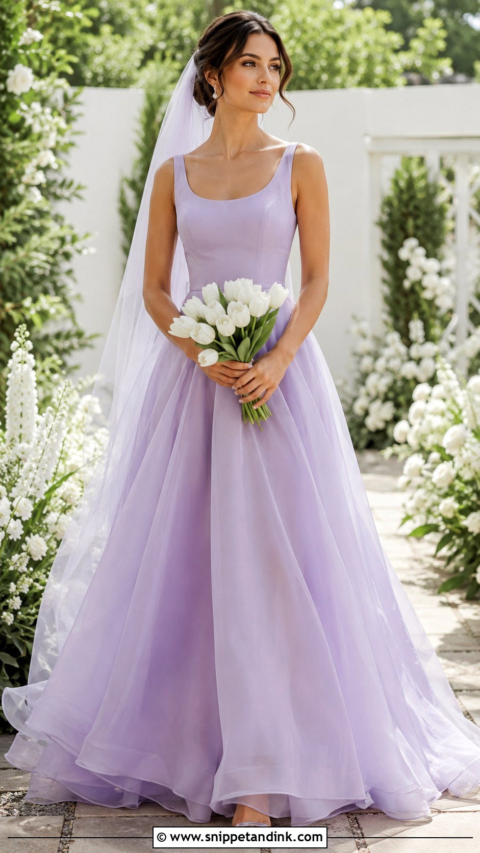 Lilac Organza Wedding Dress - Snippet and Ink - 25 Light Purple Wedding Dress Ideas