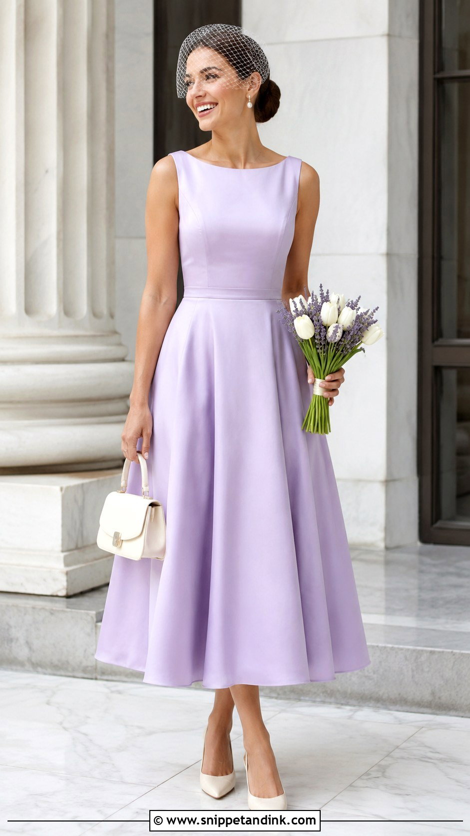 Lilac Tea Length Wedding Dress - Snippet and Ink - 20 Lilac Wedding Dress the Bride Ideas