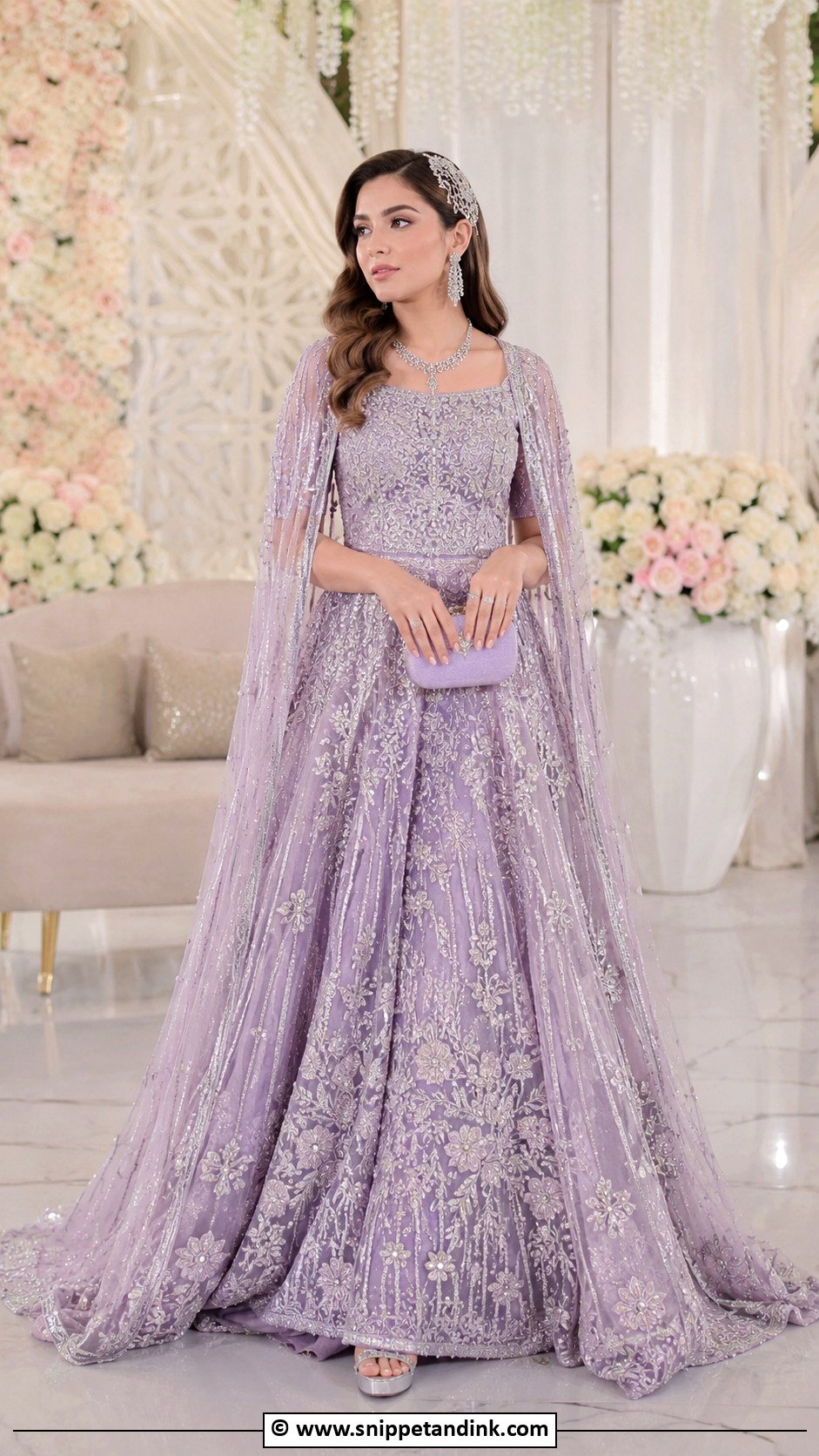 Lilac Valima Bridal Gown - Snippet and Ink - 30 Valima Bridal Dress Pakistan Ideas