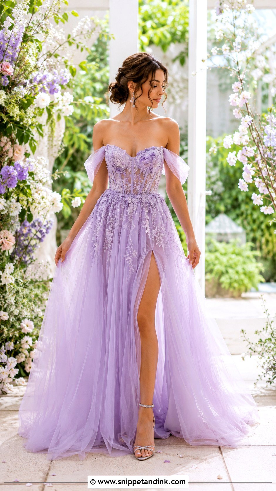 Lilac Wedding Dress - Snippet and Ink - 30 Non White Wedding Dress Ideas